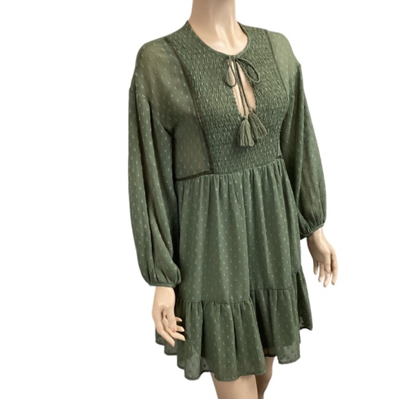Zara dotted mesh mini dress size XS Xsmall NWT - Picture 7 of 9